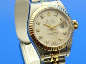 Rolex Lady-Datejust Stahl/Gold Brillant Zifferblatt