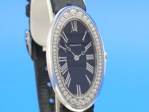 Tiffany&Co.Cocktail Watch Lady 18K Weigold Brillanten